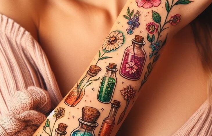 Magic Potion Tattoos: Brew Up Your Dream Ink with These Ideas