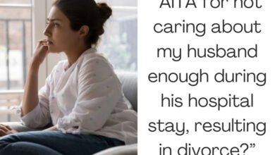 AITA for not caring about husband in hospital resulting in divorce?