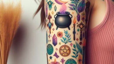 Mystical Wicca Elements Tattoos: Radiate Energy with a Twist