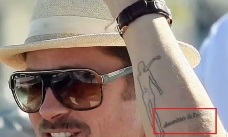 A Guide To 10 Brad Pitt Tattoos and What They Mean