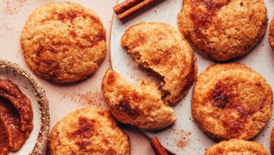 Apple Butter Snickerdoodle Cookies (Vegan + GF)