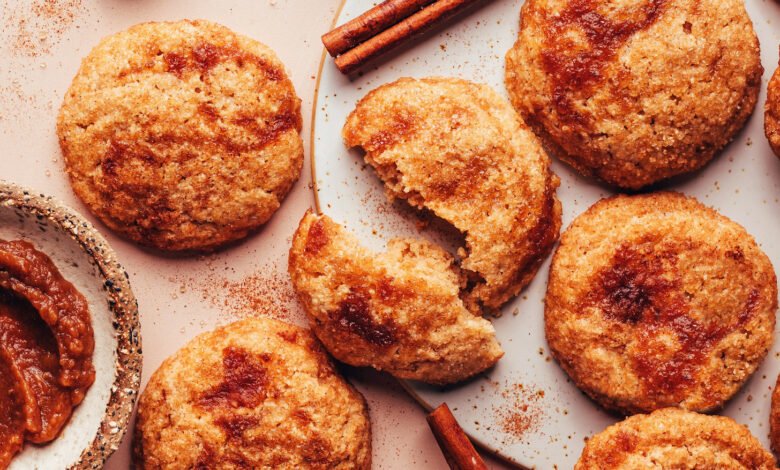 Apple Butter Snickerdoodle Cookies (Vegan + GF)