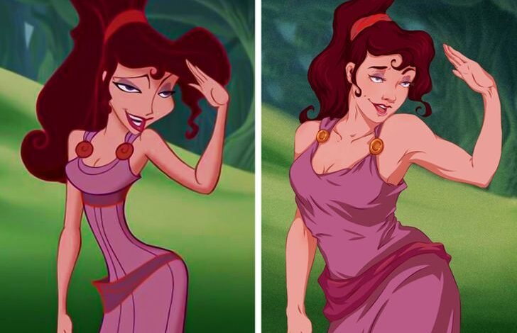 How 10 Animated Characters Would Look With Realistic Body Proportions / Bright Side